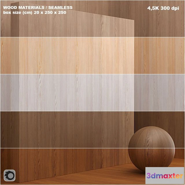 1560256 - Material wood veneer (seamless) set 2 3D Max