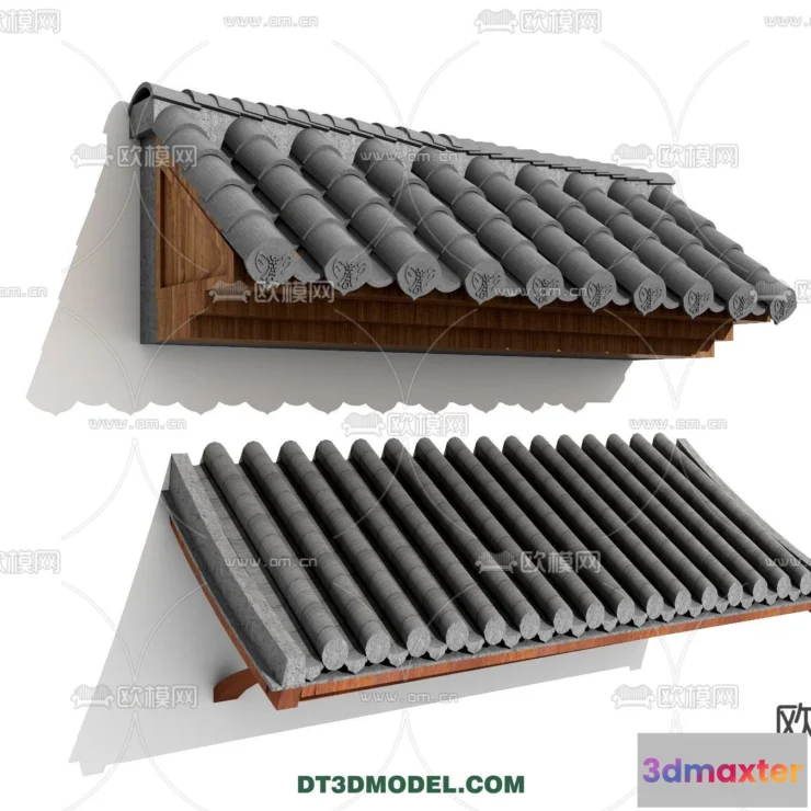 1358191 - Tile Roof 3D Models - Chinese Style - 059 3D Max
