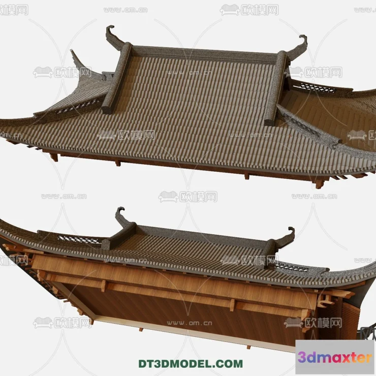 1358602 - Tile Roof 3D Models - Chinese Style - 065 3D Max
