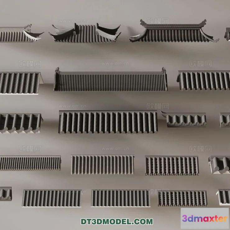 1358759 - Tile Roof 3D Models - Chinese Style - 067 3D Max