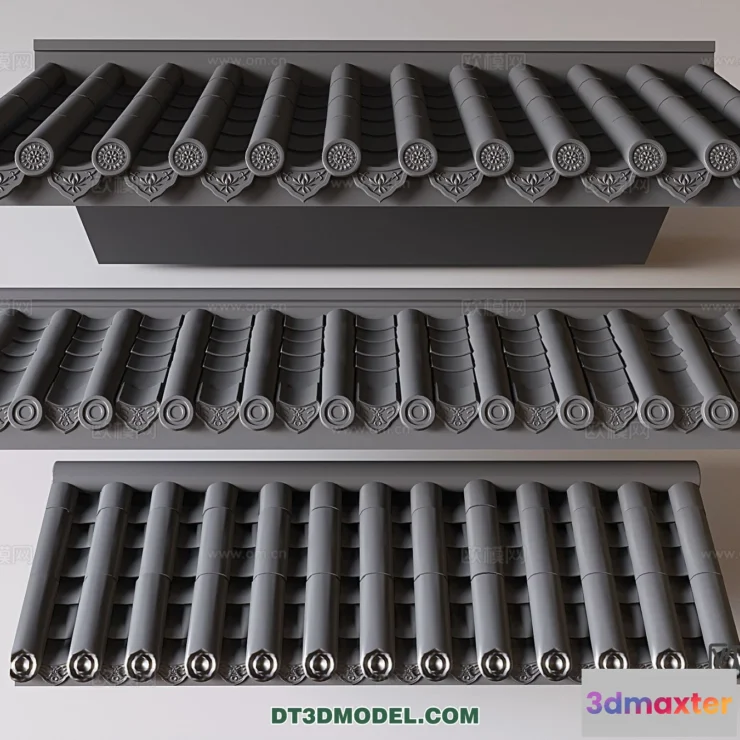 1358817 - Tile Roof 3D Models - Chinese Style - 068 3D Max