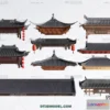 1387969 - Tile Roof 3D Models - Chinese Style - 005 3D Max