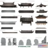 1389810 - Tile Roof 3D Models - Chinese Style - 034 3D Max