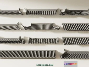 1390491 - Tile Roof 3D Models - Chinese Style - 044 3D Max