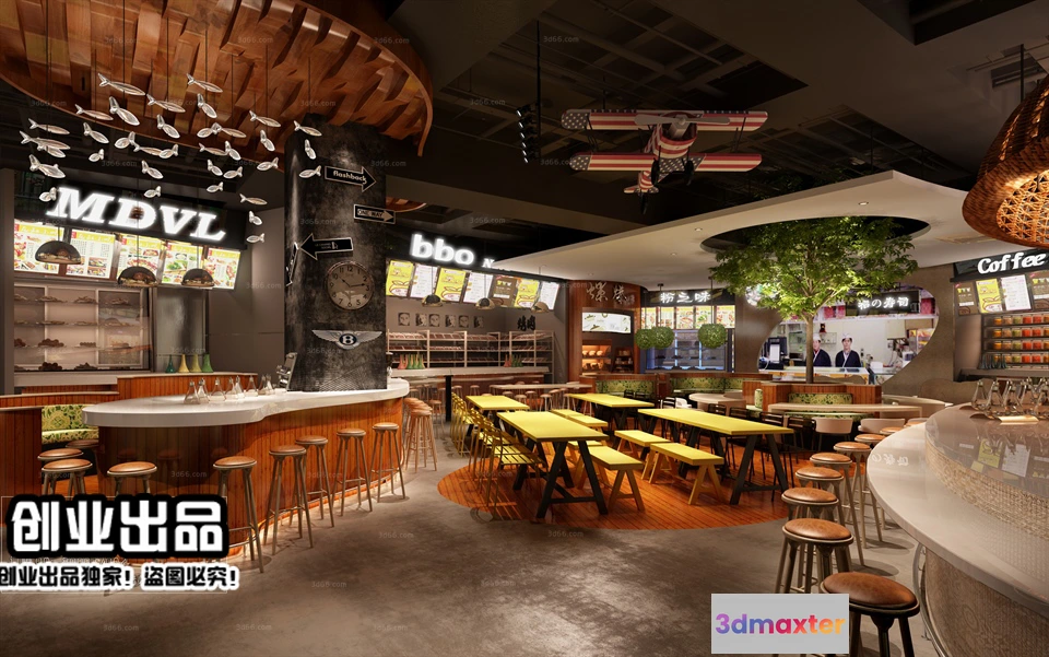 1122764 - FASTFOOD STORE - 3D SCENES - 0243