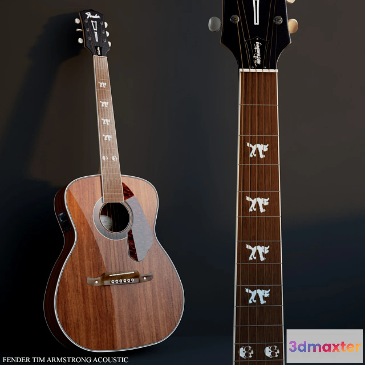 1269917 - FENDER TIM ARMSTRONG ACOUSTIC 3D Max