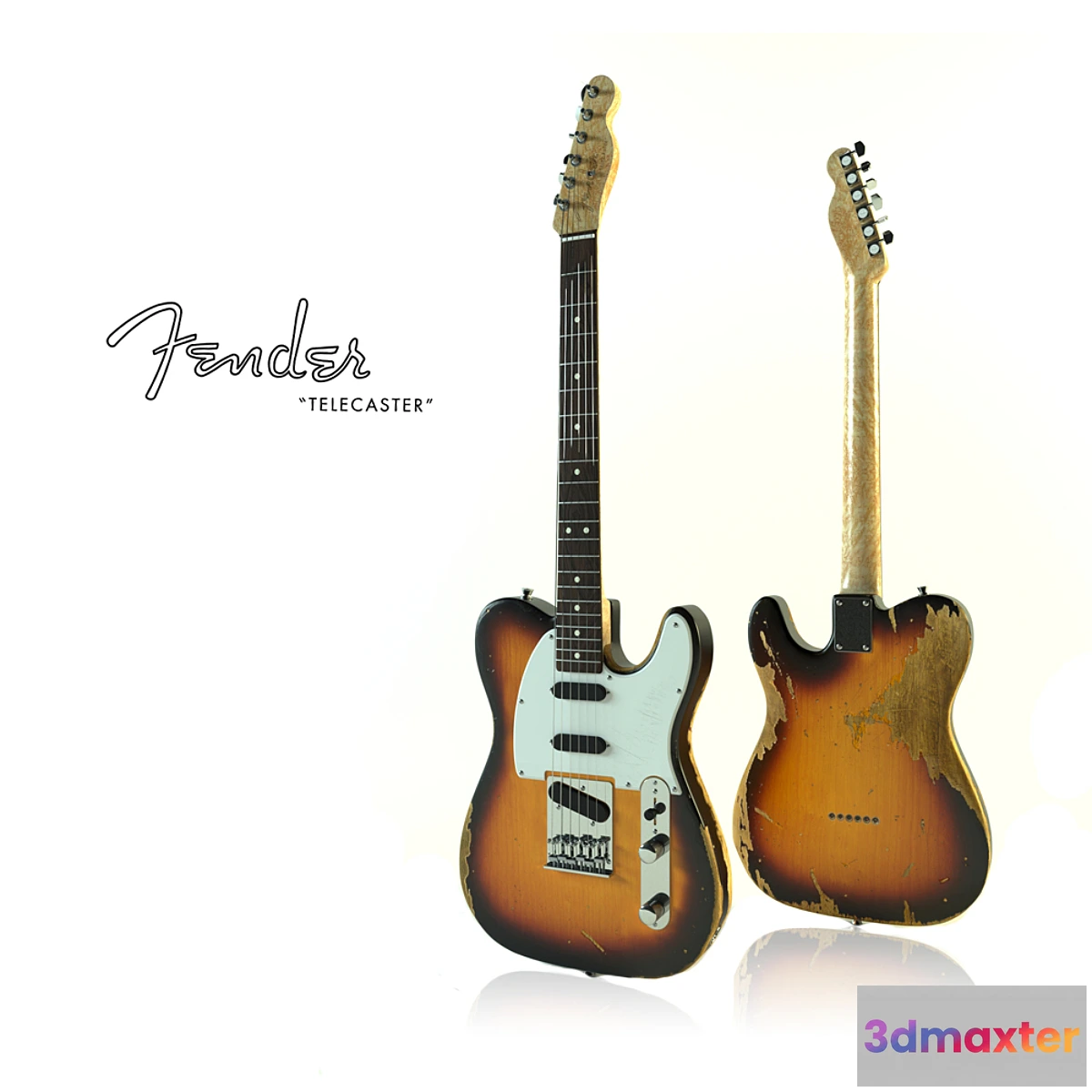 1291995 - Fender Telecaster Used Corona 3D Max