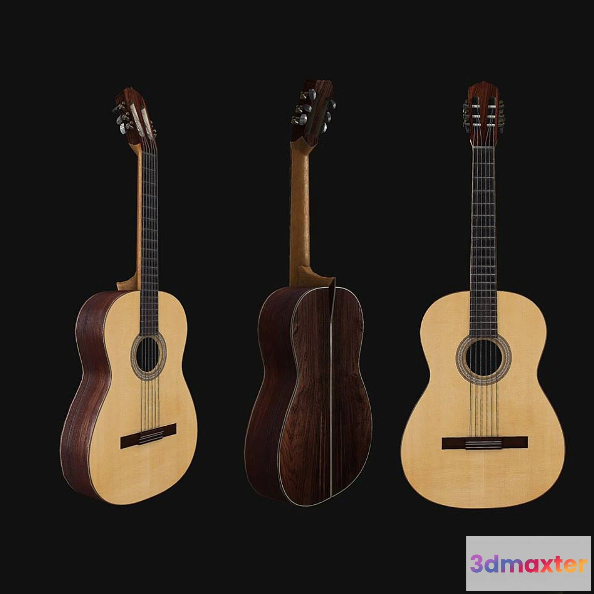 1305362 - Acoustic guitar 3D Max