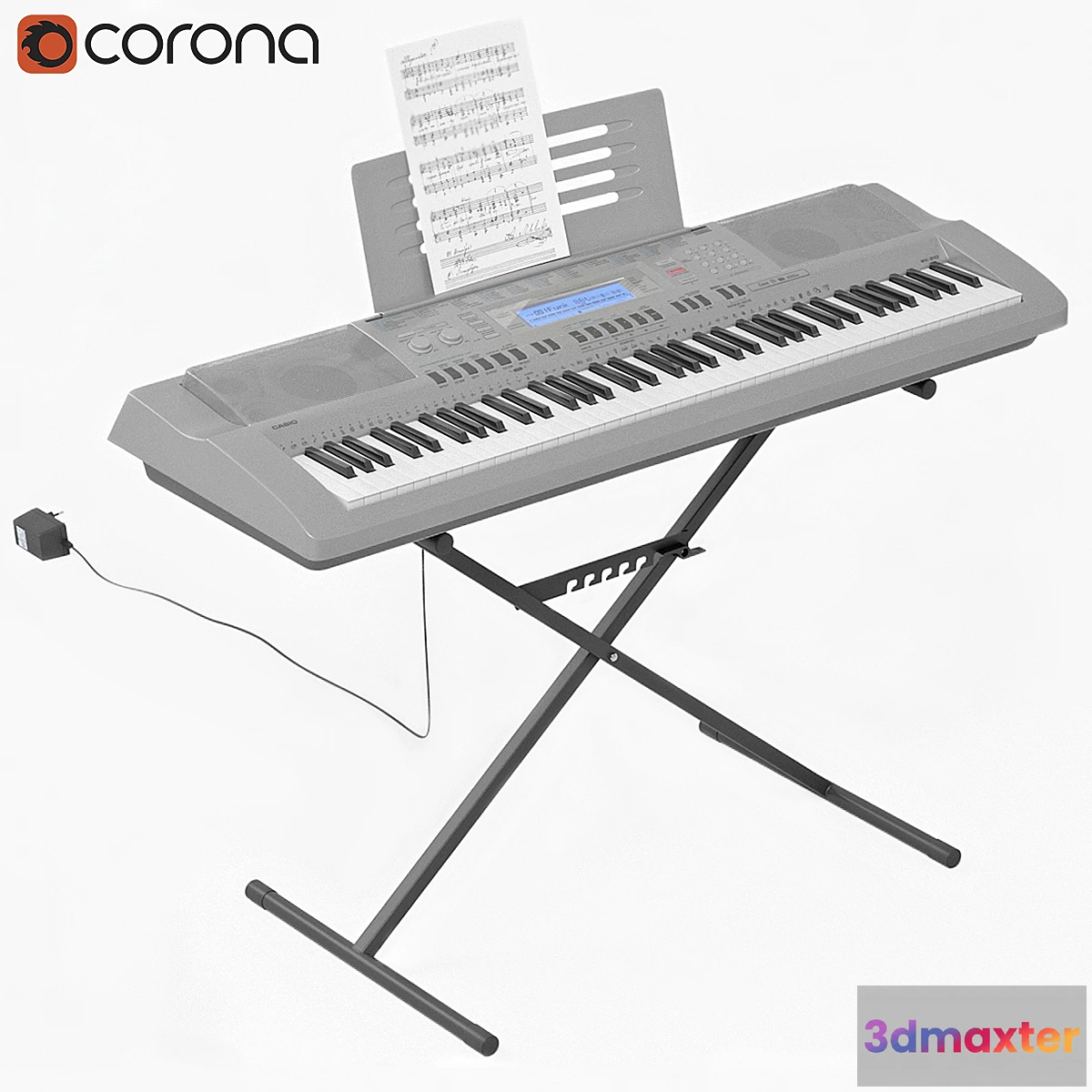 1306561 - Synthesizer «Casio WK-210» 3D Max