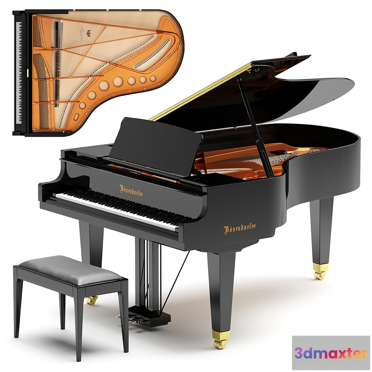 1308887 - Bosendorfer 200 3D Max