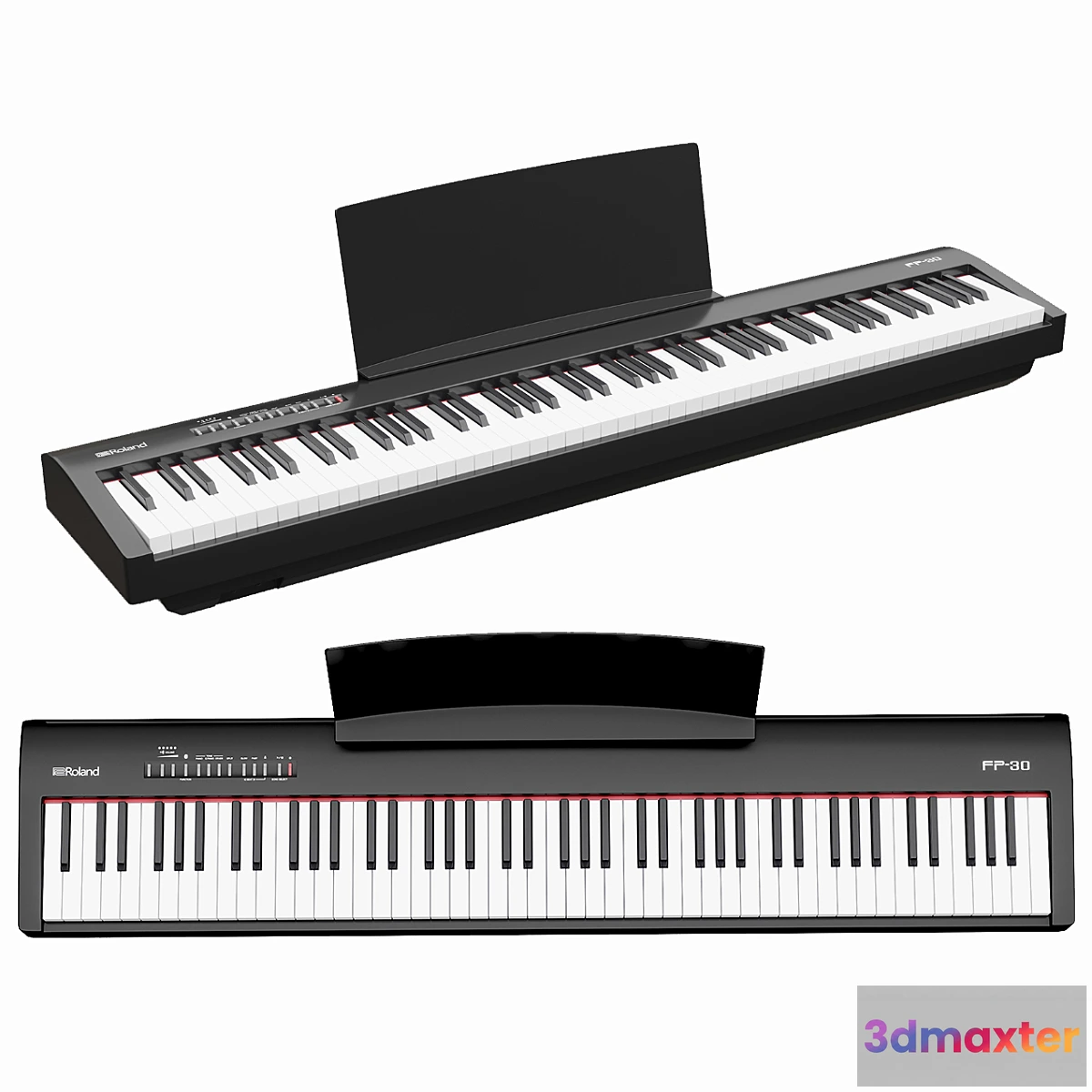 1318130 - Roland FP-30 Bk 3D Max