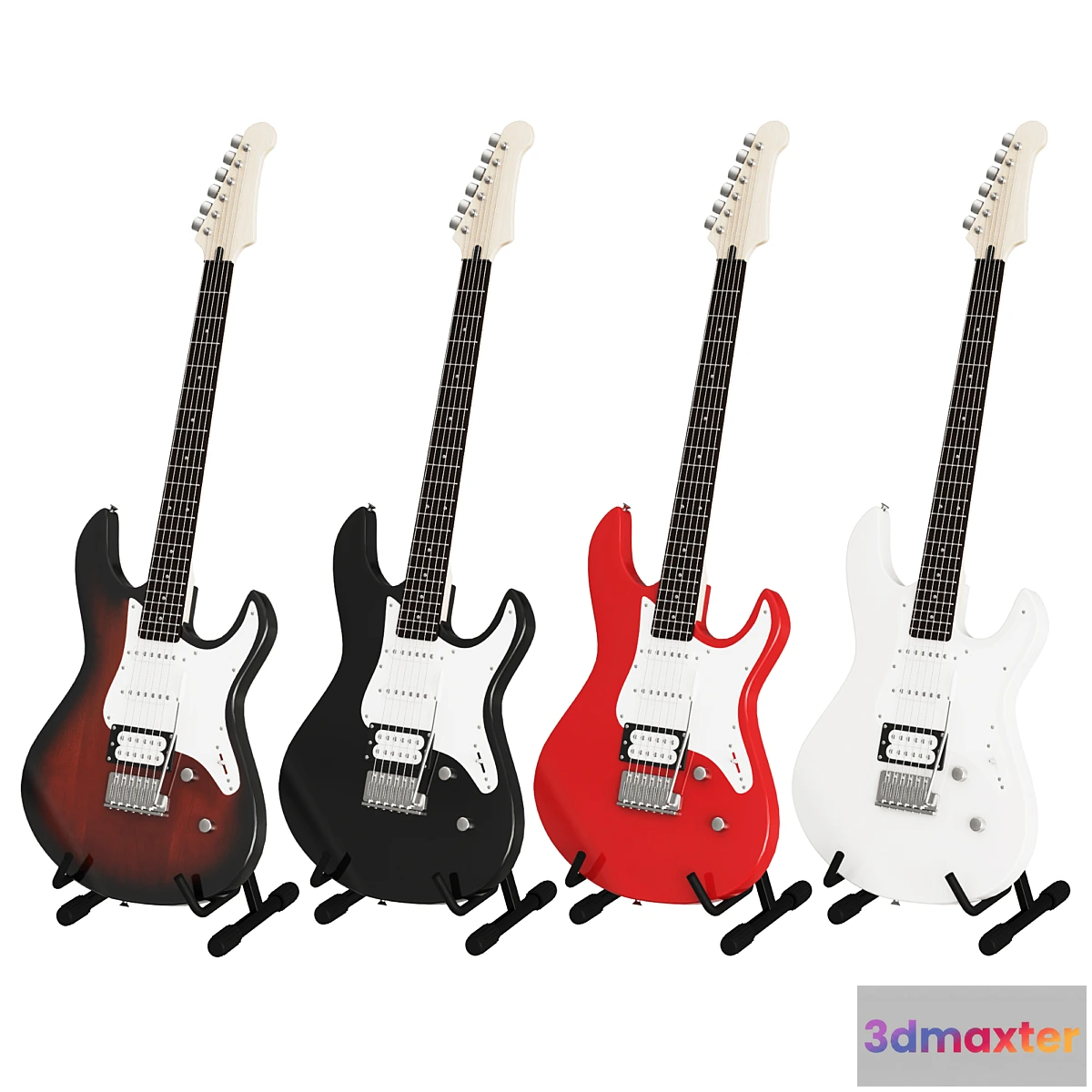 1327556 - Electric Guitar Yamaha Pacifica012 3D Max