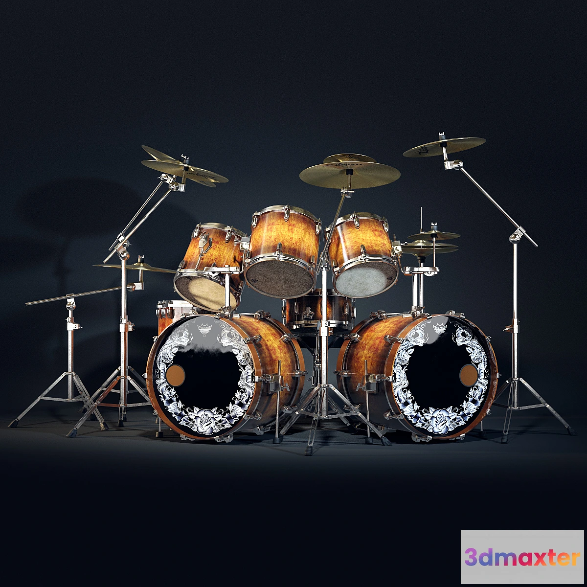 1394108 - Drum kit 3D Max