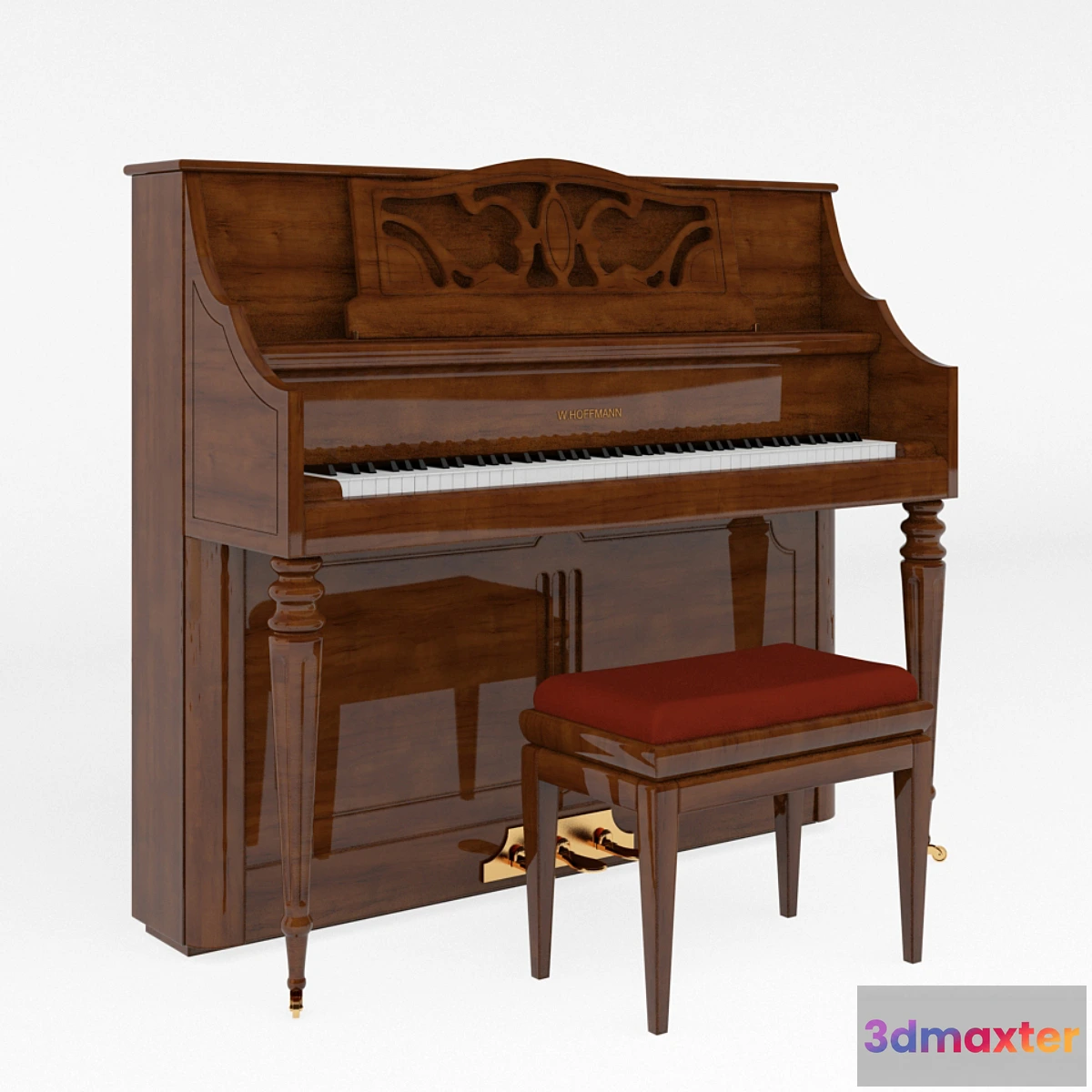 804308 - W.Hoffmann piano and piano stool Discacciatisrl