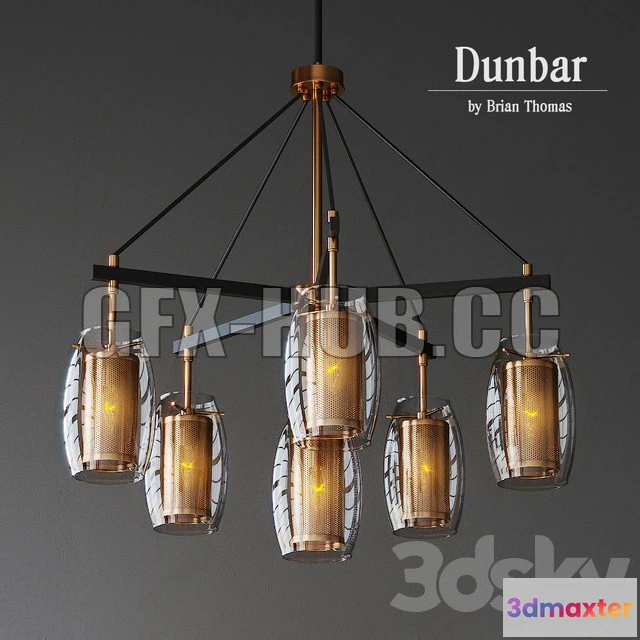 1079622 - Dunbar 6 Light Chandelier - 213179
