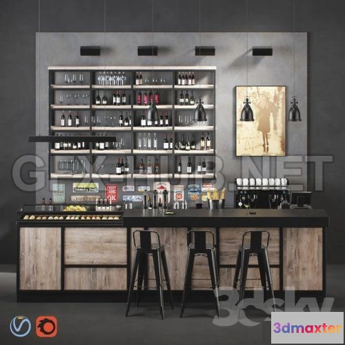 1085974 - Madison bar (VrayCorona) 3d model - 219531