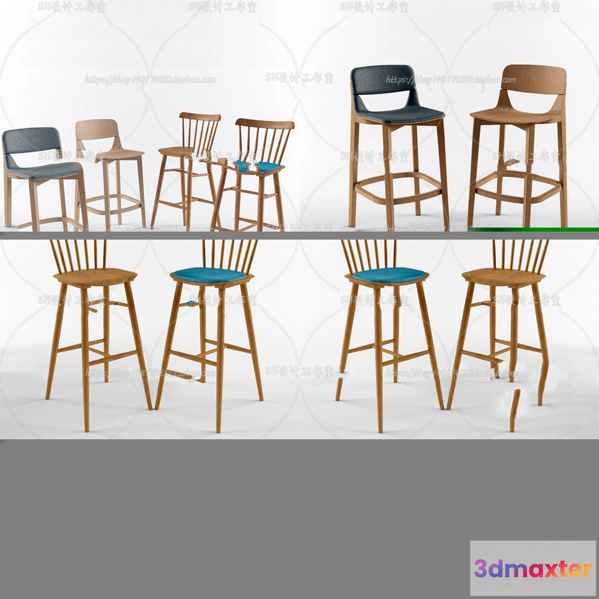 1129880 - Bar Chair 3D Models - 2075