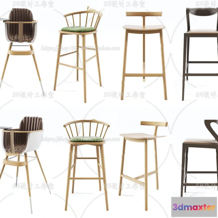 1129884 - Bar Chair 3D Models - 2077