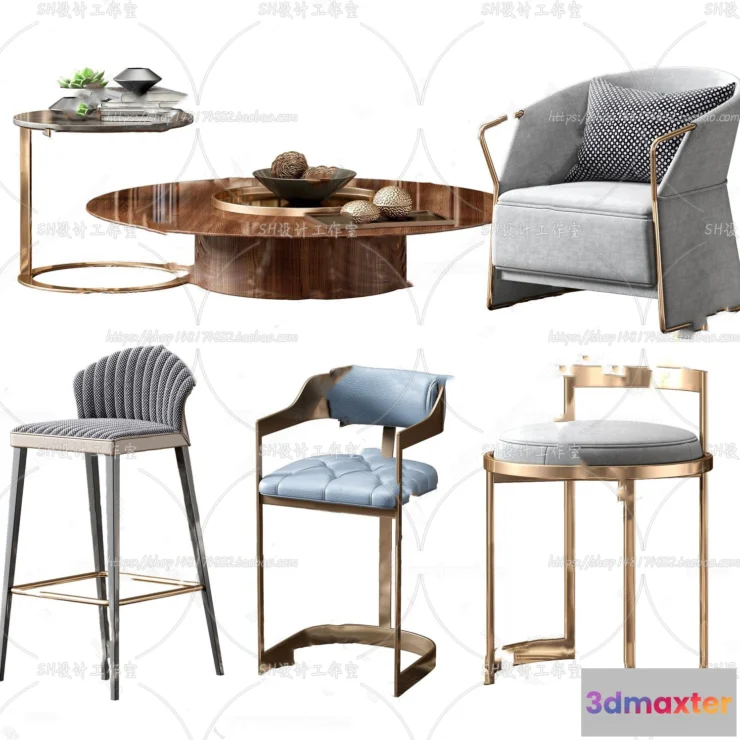 1129900 - Bar Chair 3D Models - 2085