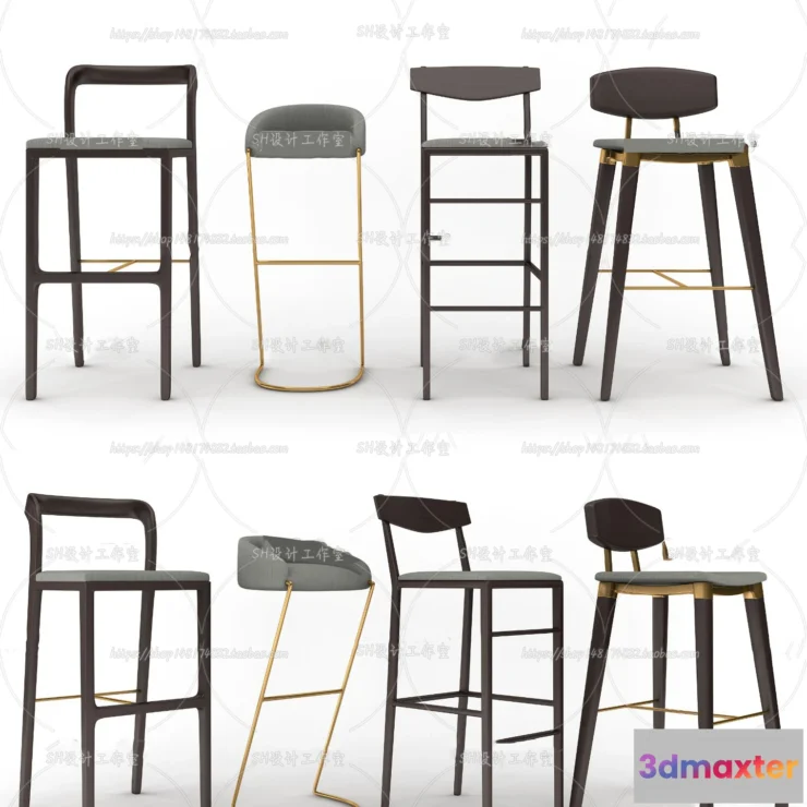1129922 - Bar Chair 3D Models - 2096