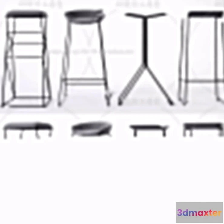 1129934 - Bar Chair 3D Models - 2102