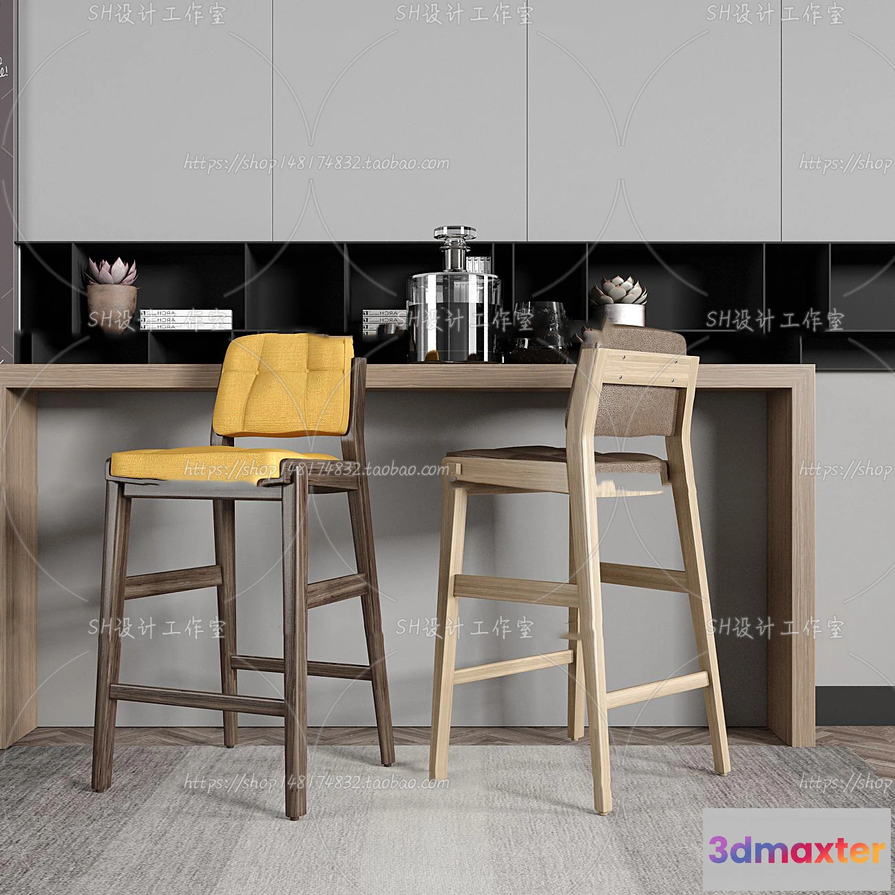 1129996 - Bar Chair 3D Models - 2133