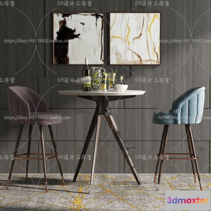 1129998 - Bar Chair 3D Models - 2134