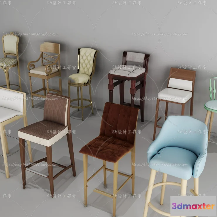 1130014 - Bar Chair 3D Models - 2142