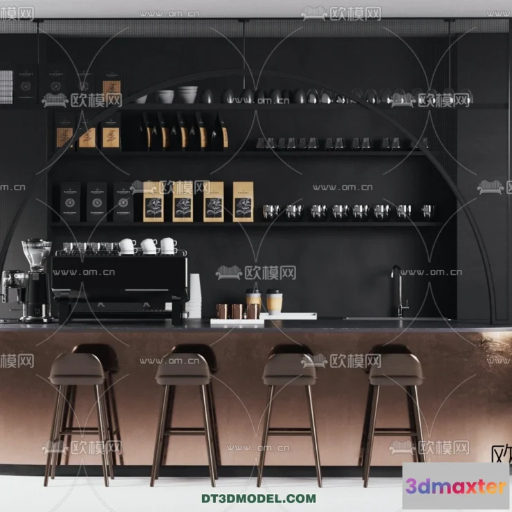 1359542 - Counter - Bar - Interior Design 3D Model - 004 3D Max