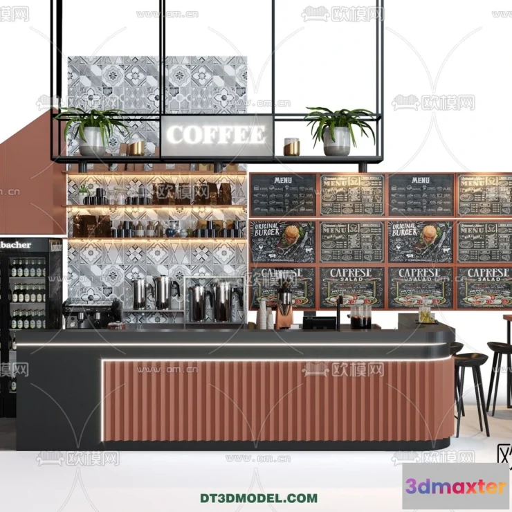 1359675 - Counter - Bar - Interior Design 3D Model - 006 3D Max