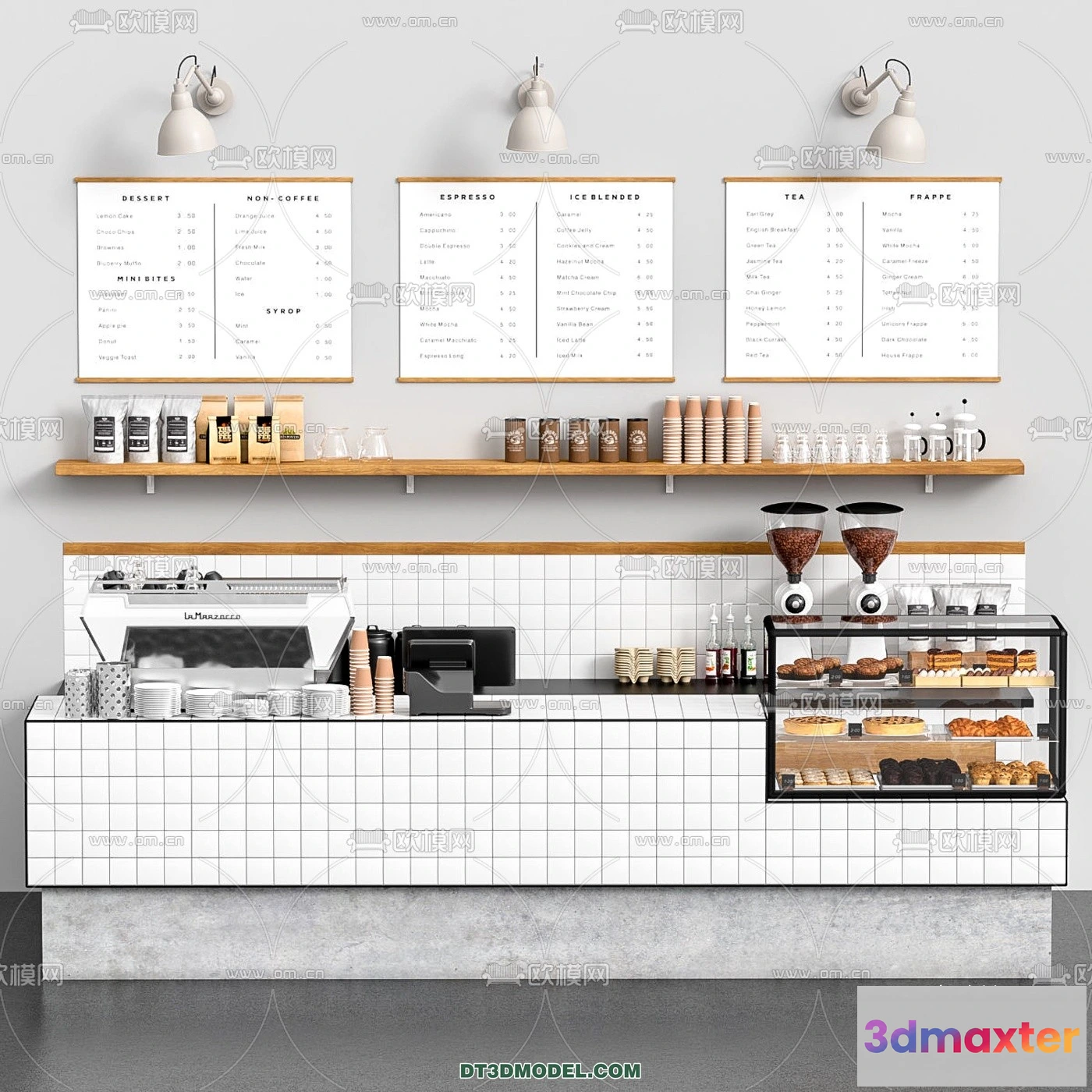 1359886 - Counter - Bar - Interior Design 3D Model - 009 3D Max