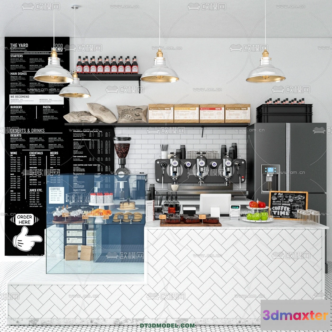 1359947 - Counter - Bar - Interior Design 3D Model - 010 3D Max