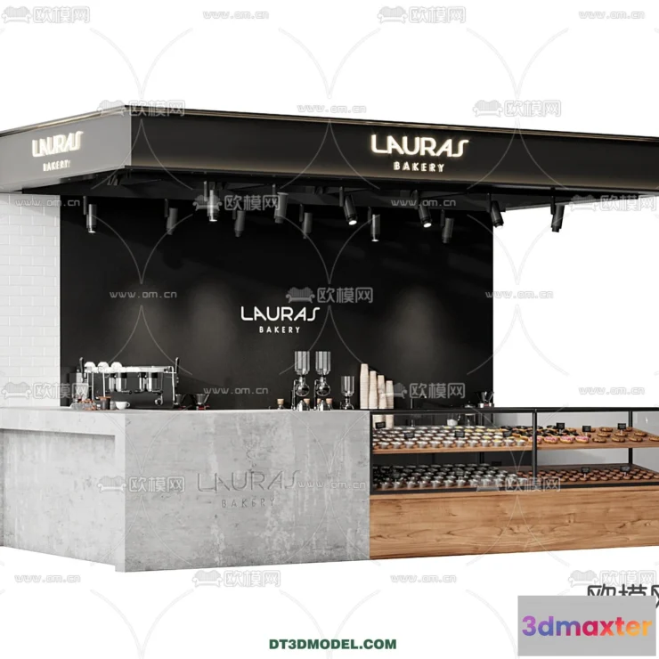1360214 - Counter - Bar - Interior Design 3D Model - 014 3D Max
