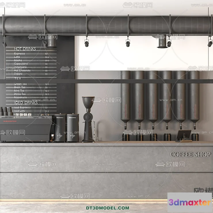 1360430 - Counter - Bar - Interior Design 3D Model - 017 3D Max
