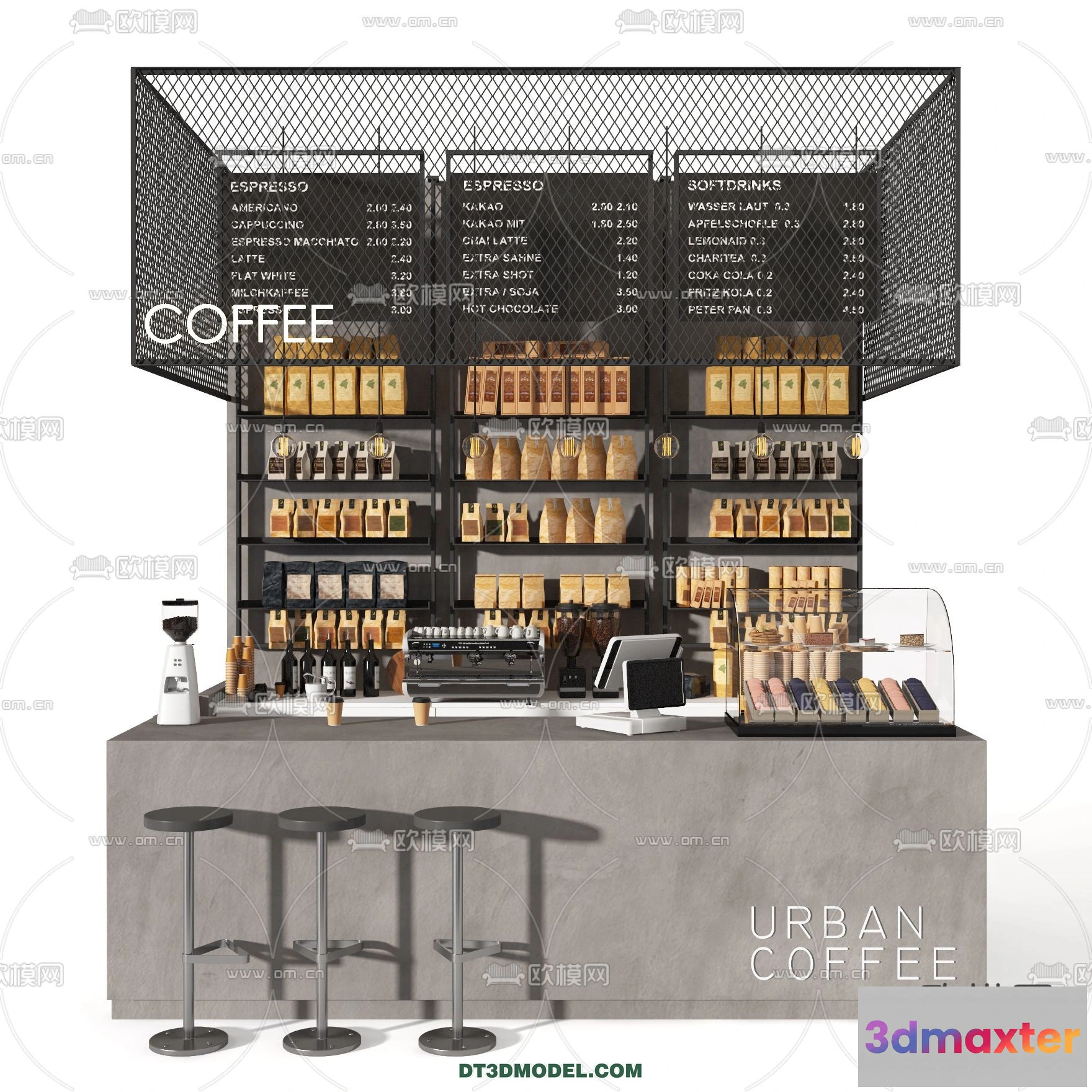1360552 - Counter - Bar - Interior Design 3D Model - 019 3D Max