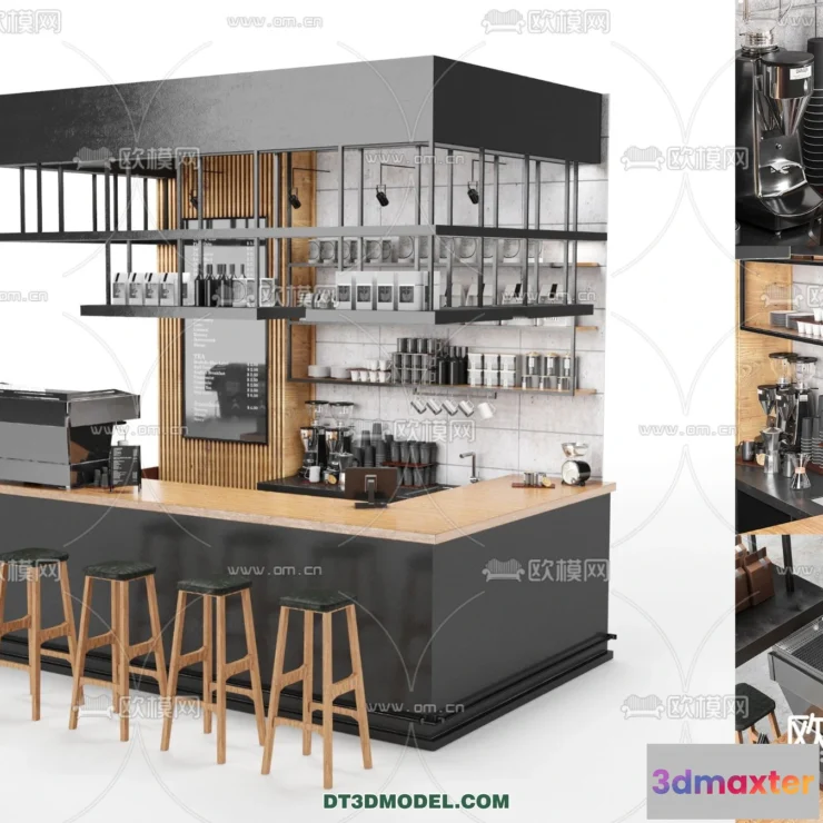 1360617 - Counter - Bar - Interior Design 3D Model - 020 3D Max