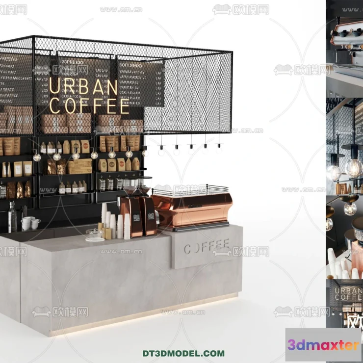 1360682 - Counter - Bar - Interior Design 3D Model - 021 3D Max