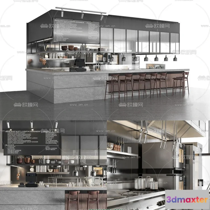 1360954 - Counter - Bar - Interior Design 3D Model - 025 3D Max