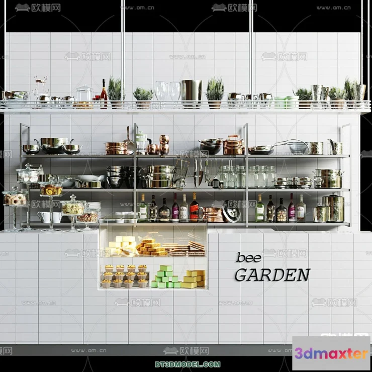 1361023 - Counter - Bar - Interior Design 3D Model - 026 3D Max