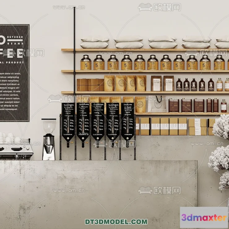 1361091 - Counter - Bar - Interior Design 3D Model - 027 3D Max