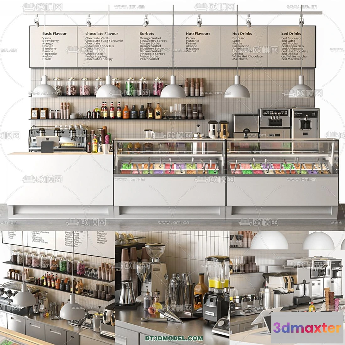 1361434 - Counter - Bar - Interior Design 3D Model - 032 3D Max