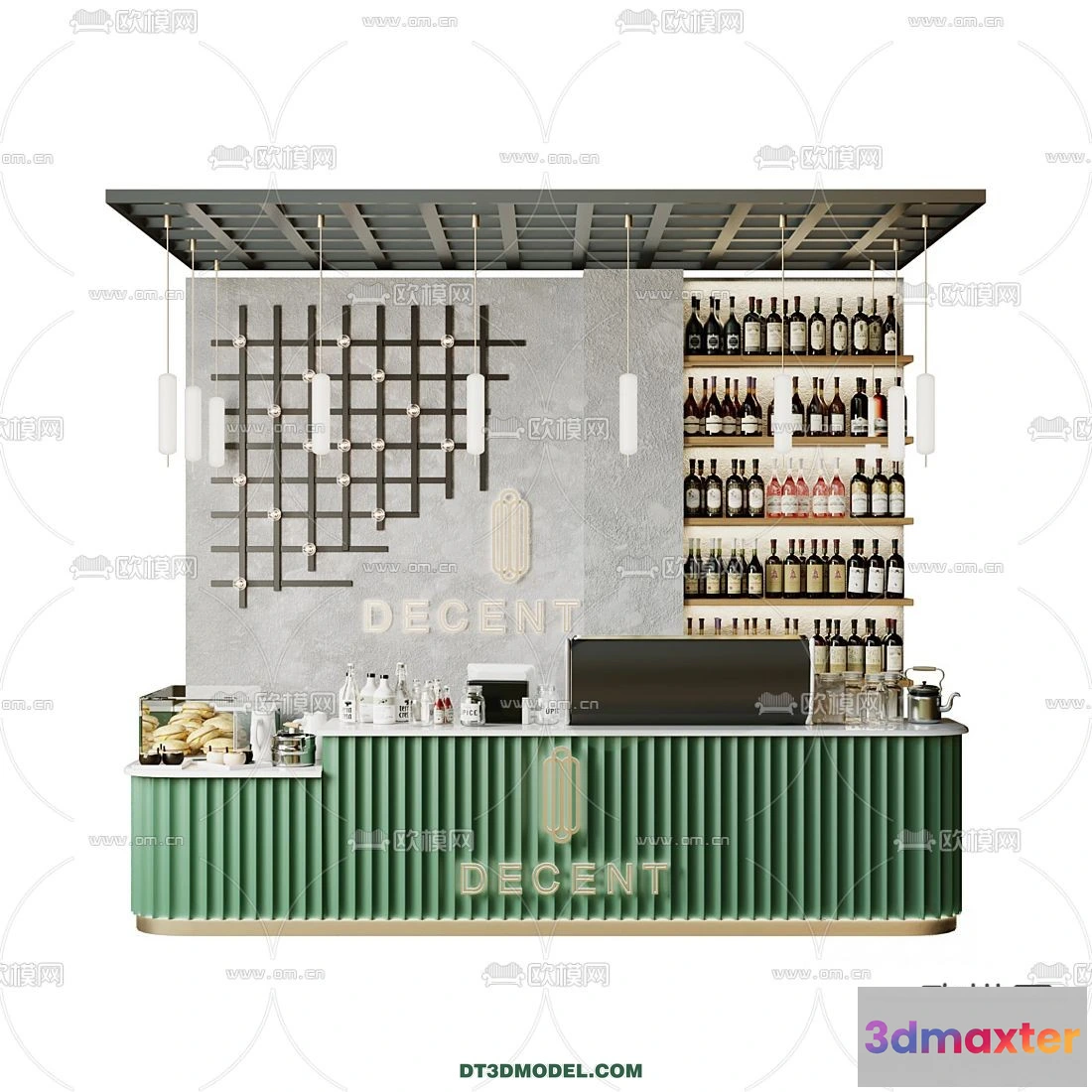 1361503 - Counter - Bar - Interior Design 3D Model - 033 3D Max