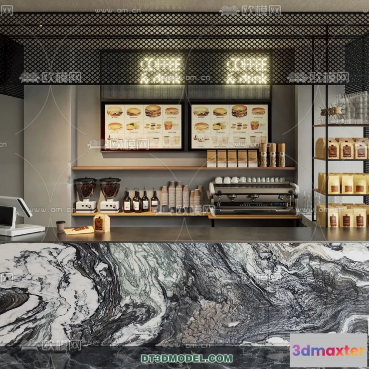 1361851 - Counter - Bar - Interior Design 3D Model - 038 3D Max