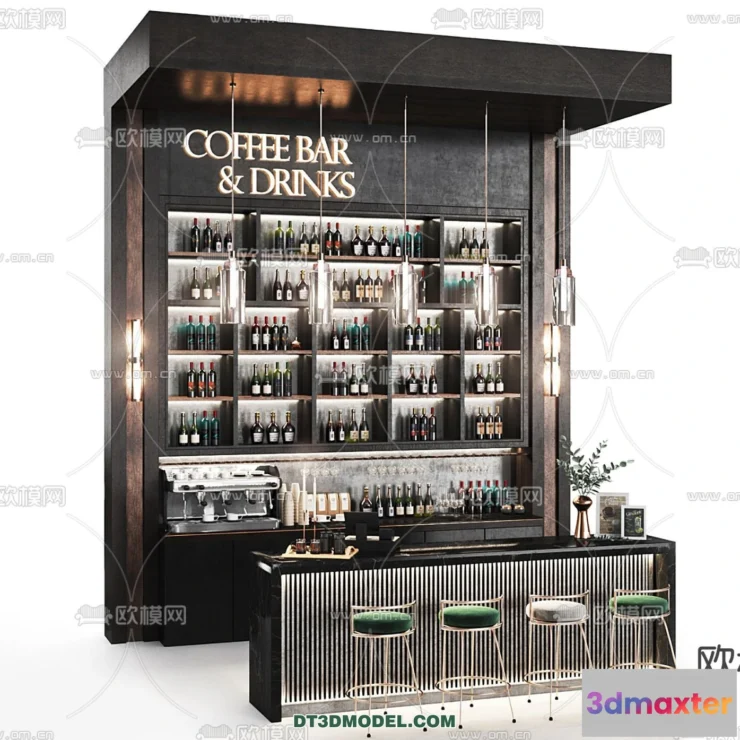 1362061 - Counter - Bar - Interior Design 3D Model - 041 3D Max