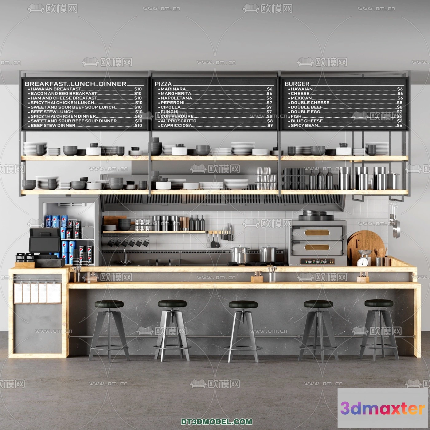 1362756 - Counter - Bar - Interior Design 3D Model - 051 3D Max