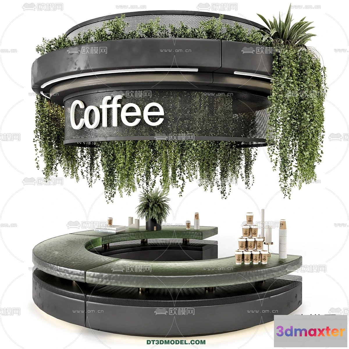 1362889 - Counter - Bar - Interior Design 3D Model - 053 3D Max