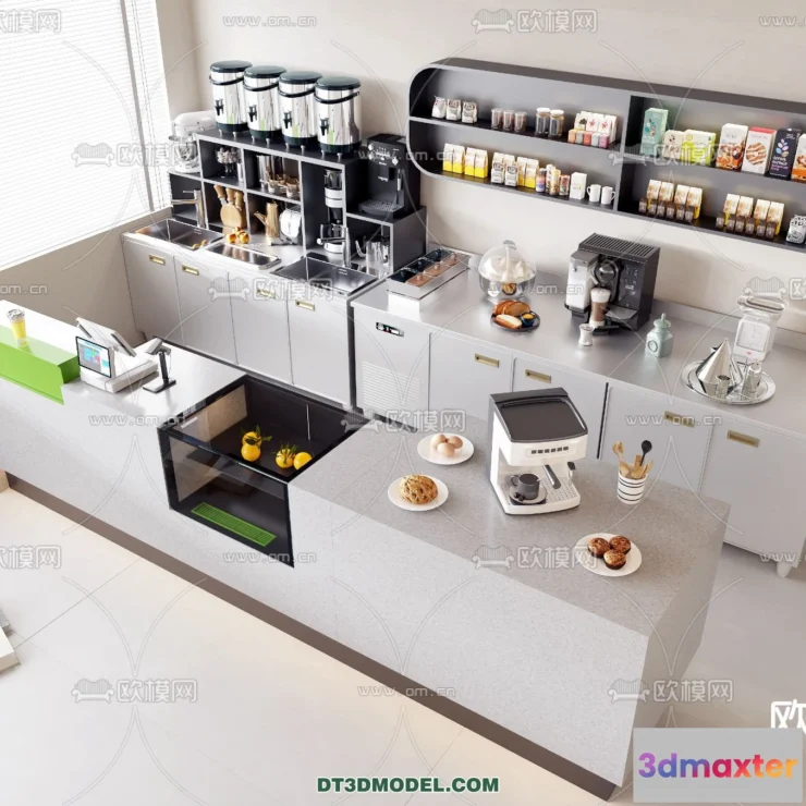 1363776 - Counter - Bar - Interior Design 3D Model - 066 3D Max