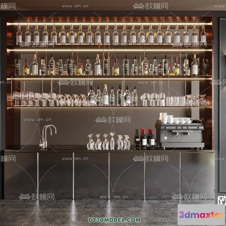 1363848 - Counter - Bar - Interior Design 3D Model - 067 3D Max