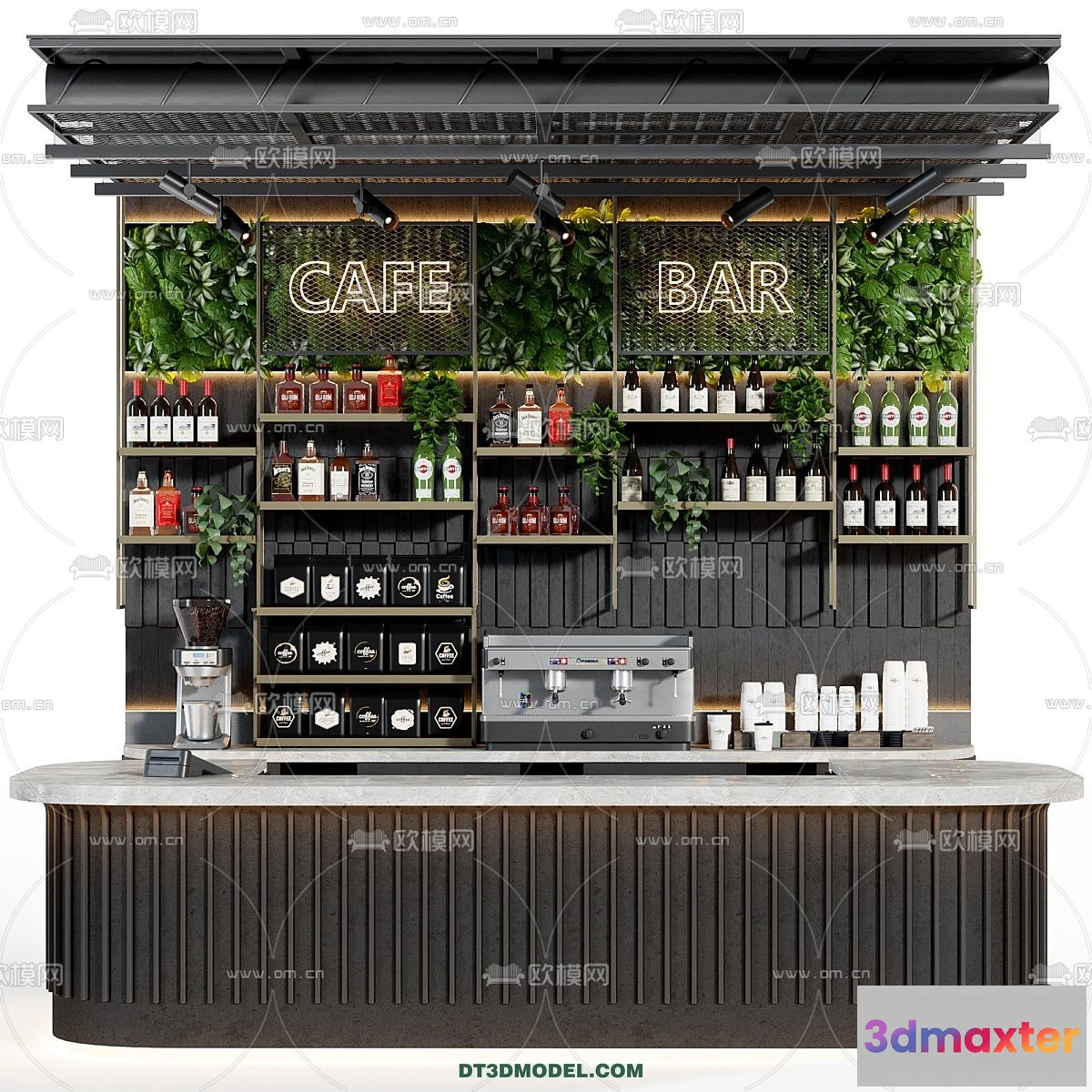 1364125 - Counter - Bar - Interior Design 3D Model - 071 3D Max