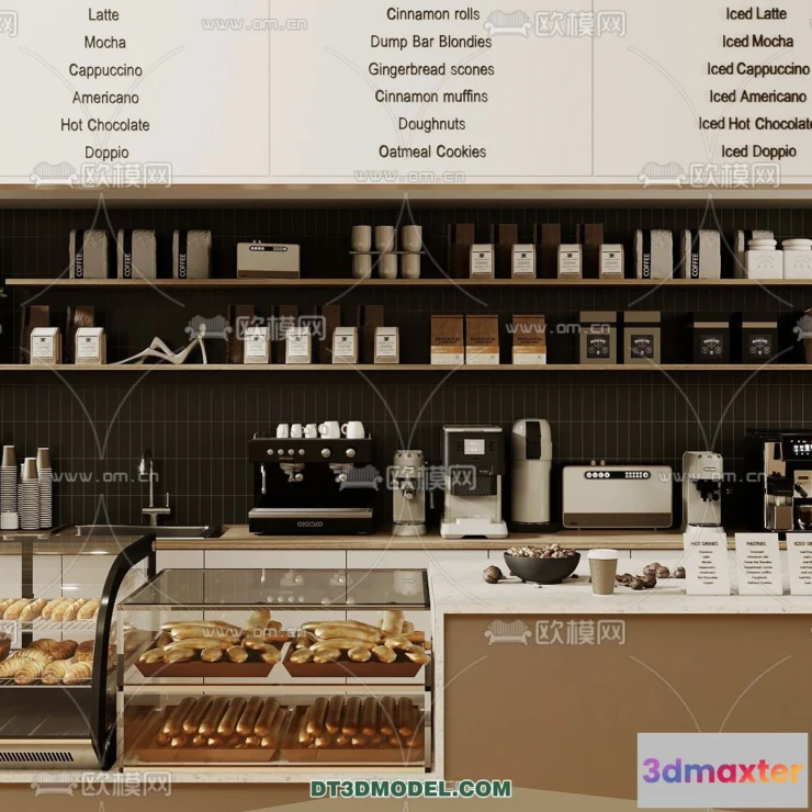 1364524 - Counter - Bar - Interior Design 3D Model - 077 3D Max